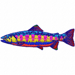 Fishes Embroidery Design 7 Fishes Embroidery Design 7